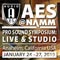 Expanded Program and Registration Options for AES@NAMM Pro Sound Symposium: Live & Studio 2019 Revealed