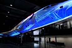 Christie and Projection Artworks Capture Concorde's History in Projection Mapping Display
