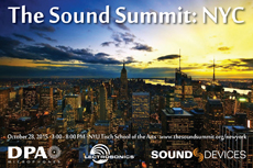 DPA Microphones, Lectrosonics, and Sound Devices to Host Sound Summit Event in New York