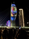Linjiang Bridge Tower Comes Alive with Christie Laser Projection